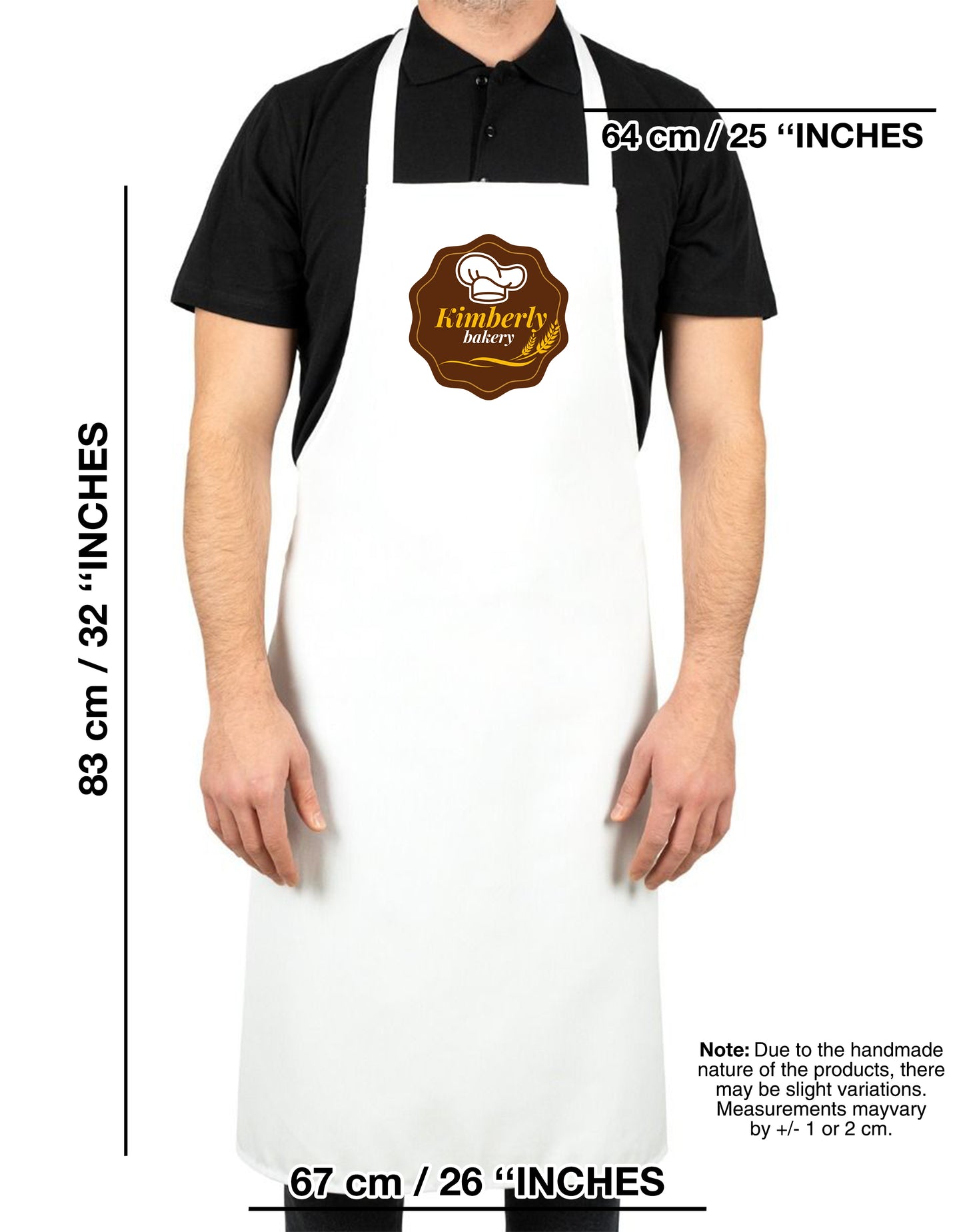 White - ( Printed ) Kitchen Apron