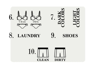 Clean and Dirty Underwear Travel Bags - Overnight Laundry Bag Set | Lingerie & Laundry Organizer - Pamusan.com