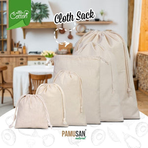 Fabric Pouch  4" W x 5" H (10 cm x 13 cm)  -  (Customize)