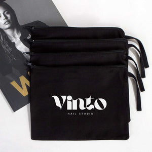 Clutch Bag - Black 8"W x 6"H - 21x15 cm (customized) - Pamusan.com