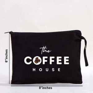 Clutch Bag - Black 8"W x 6"H - 21x15 cm (customized) - Pamusan.com