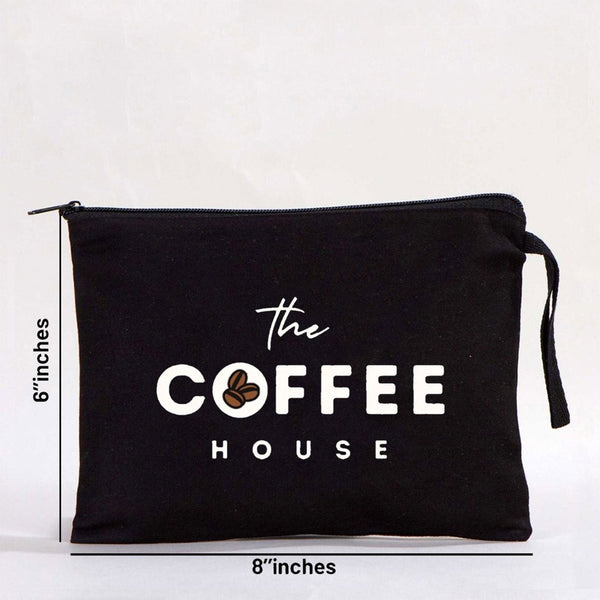 Clutch Bag - Black 8"W x 6"H - 21x15 cm (customized) - Pamusan.com