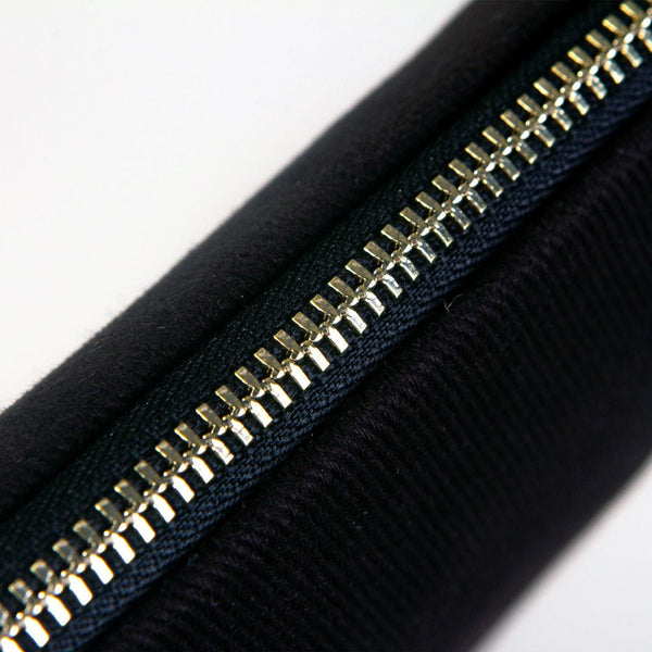 Clutch Bag Black 8"x6" – Cotton Zipper Cosmetic & Reusable Makeup Pouch - Pamusan.com