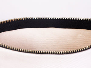 Clutch Bag White 8"x6" – Custom Logo Cotton Makeup & Personalized Cosmetic Pouch - Pamusan.com