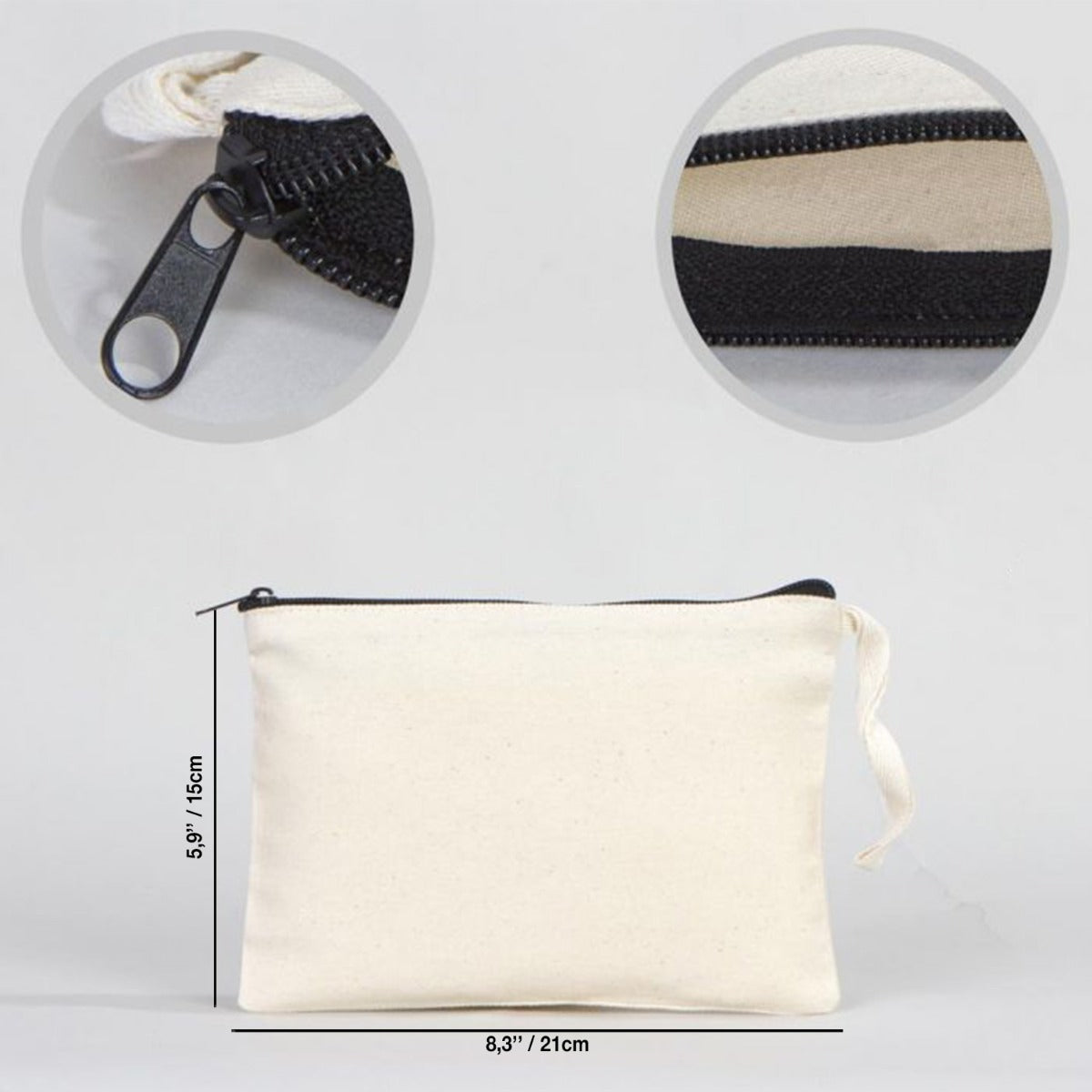 Clutch Unlined Bag - 8"W x 6"H (21 cm x 15 cm)