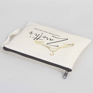 Clutch Unlined Bag - 8"W x 6"H - (Customize) Durable Cotton Pouch with Zipper - Pamusan.com