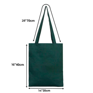 Cotton Bag - 14" x 16" (35 x 40 cm) Green - 6 oz - Pamusan.com