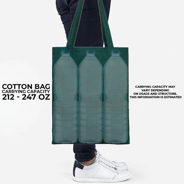 Cotton Bag - 14" x 16" (35 x 40 cm) Green - 6 oz - Pamusan.com