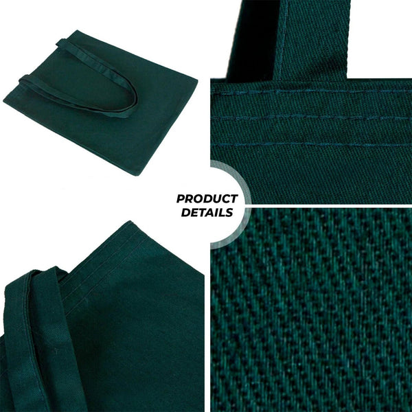 Cotton Bag - 14" x 16" (35 x 40 cm) Green - 6 oz - Pamusan.com