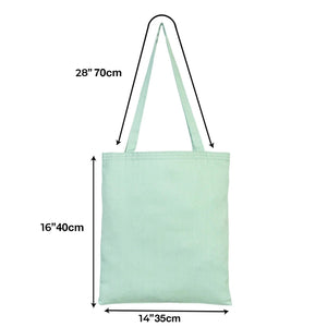 Cotton Bag - 14" x 16" (35 x 40 cm) Mint Green - 6 oz - Pamusan.com