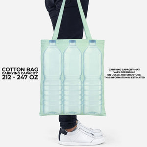 Cotton Bag - 14" x 16" (35 x 40 cm) Mint Green - 6 oz - Pamusan.com