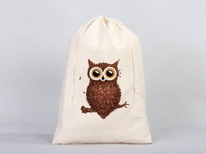 Cotton bags with Drawstring 12"W x 16"H (30 cm x 40 cm) Personalzed Cotton bags, Custom Muslin Bags - Pamusan.com