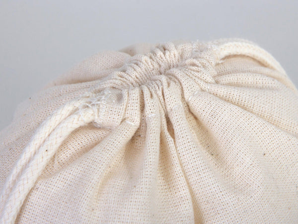 Cotton bags with Drawstring 12"W x 16"H (30 cm x 40 cm) Personalzed Cotton bags, Custom Muslin Bags - Pamusan.com