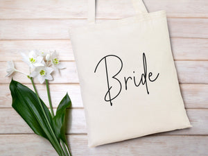 Cotton Bride Bags – Eco - Friendly Favors for Bridesmaids & Bridal Party - Pamusan.com