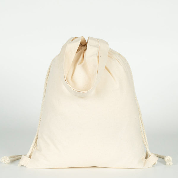 Cotton Drawstring Backpack 14×16 in (35×40 cm), 4 oz – Eco - Friendly Bag - Pamusan.com