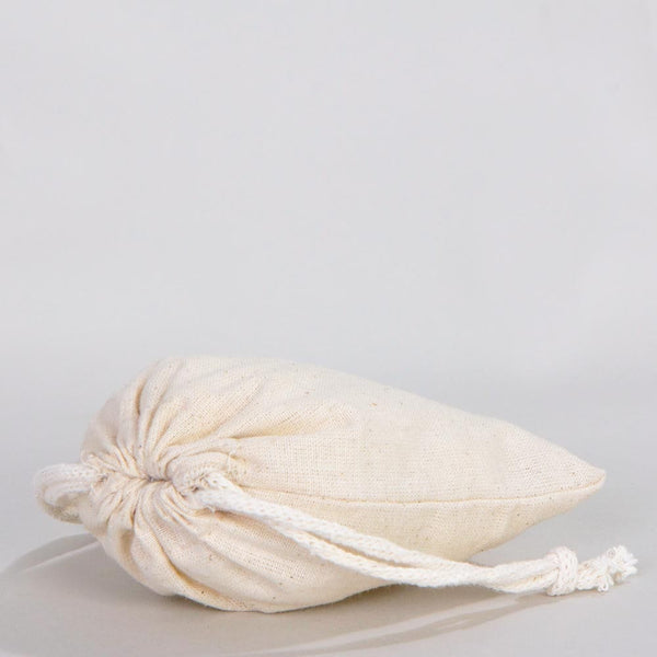 Cotton Pouch 4"W x 5"H (10 cm x 13 cm) Organic Cotton Bag - Drawstring Pouch Bags - Pamusan.com