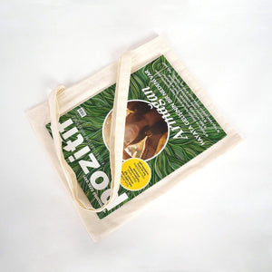 Cotton Shoulder Tote Bag – 14" × 12" (35 × 30 cm) – Natural Blank – 4 oz - Pamusan.com