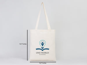 Cotton Tote Bag – 14"W x 16"H Blank Natural Canvas Bag - Pamusan.com