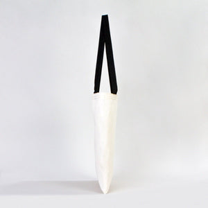 Cotton Tote Bag 14"x16" with Black Handles – Natural Raw Cotton Reusable Bag - Pamusan.com