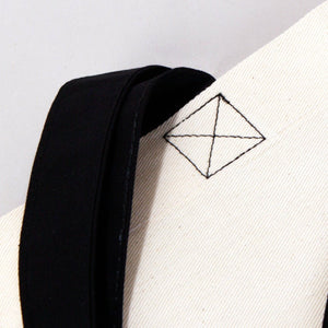 Cotton Tote Bag – 16" × 14" (40 × 35 cm) – Black Handles - Pamusan.com