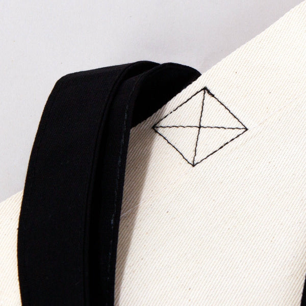 Cotton Tote Bag – 16" × 14" (40 × 35 cm) – Black Handles - Pamusan.com