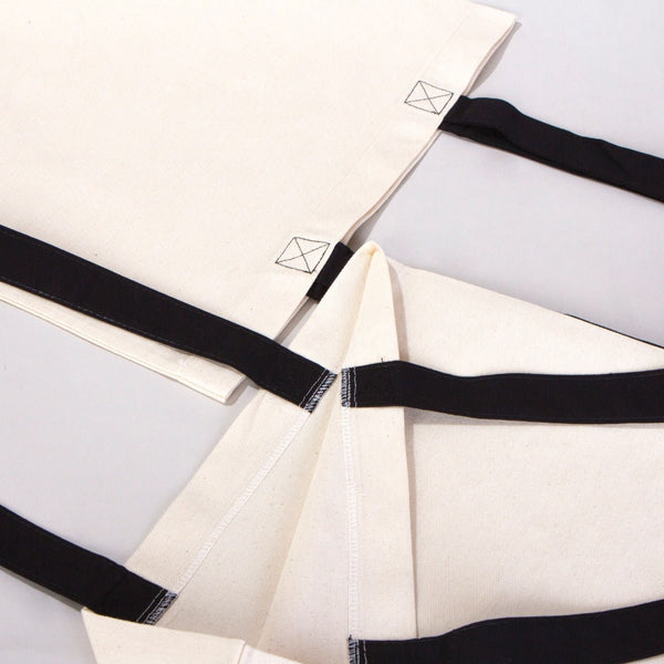 Cotton Tote Bag – 16" × 14" (40 × 35 cm) – Black Handles - Pamusan.com