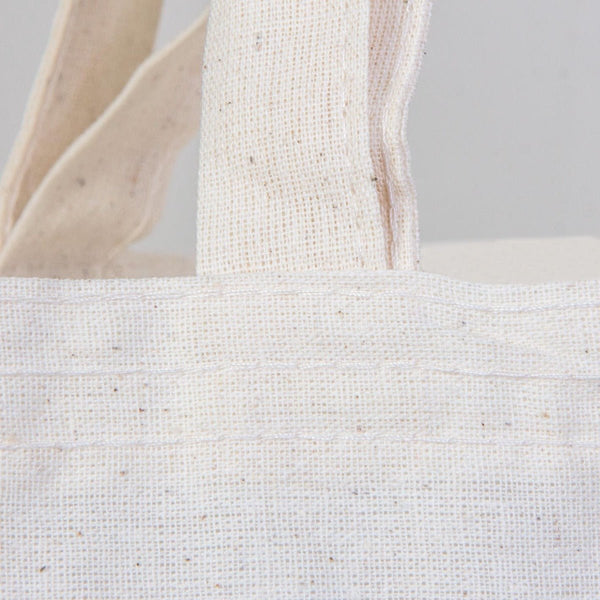 Cotton Tote Bag – 16" × 16" (40 × 40 cm) – 4 oz Natural – Double Handles - Pamusan.com
