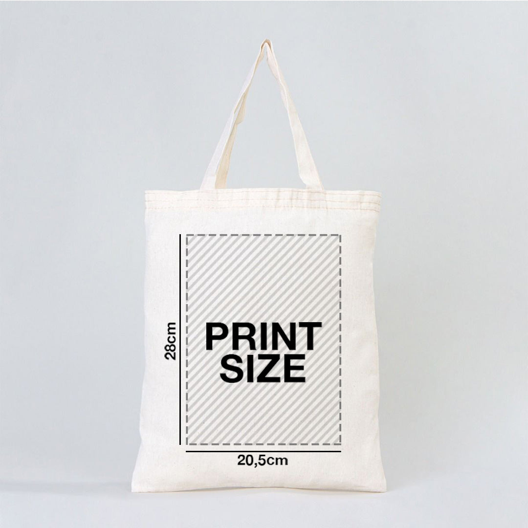 Custom Tote Bag 12" W x 14" H (30x35cm) Short Handled