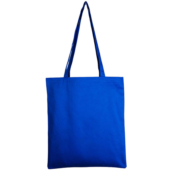 Cotton Tote Bag – Blue – 14" × 16" (35 × 40 cm) – 6 oz - Pamusan.com