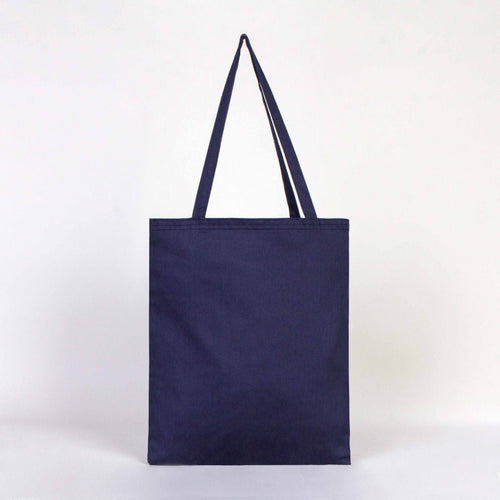 Cotton Tote Bag – Navy Blue – 14" × 16" (35 × 40 cm) – 6 oz - Pamusan.com