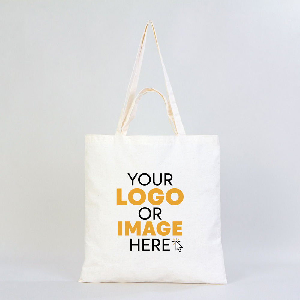 Cotton Tote Bags Double Handle - 16"W x 16"H (40 cm x 40 cm) - (Customize)