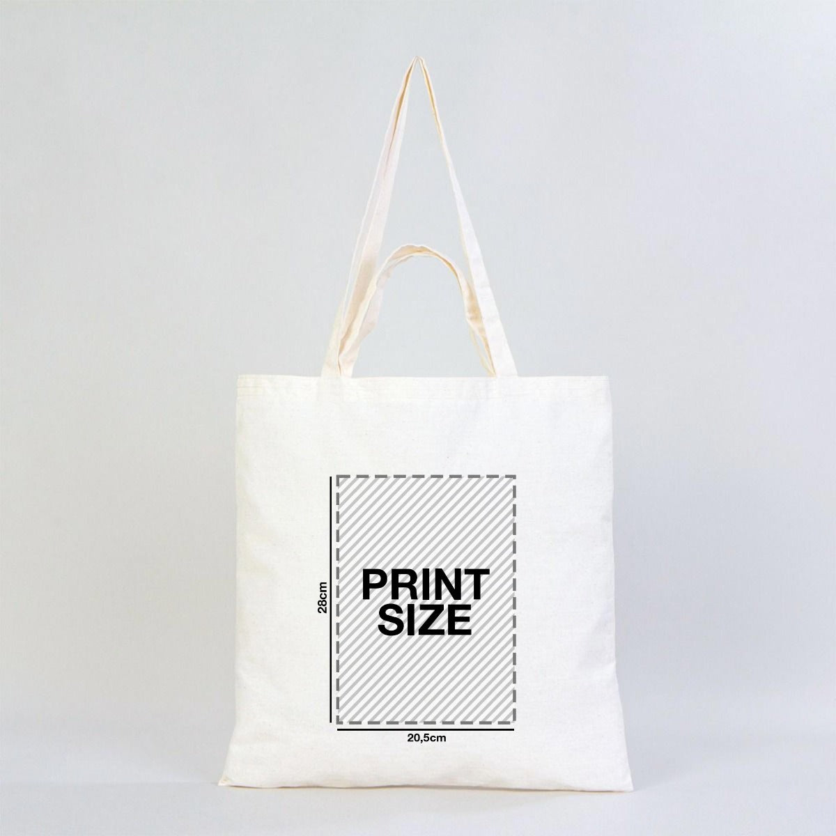 Cotton Tote Bags Double Handle - 16"W x 16"H (40 cm x 40 cm) - (Customize)