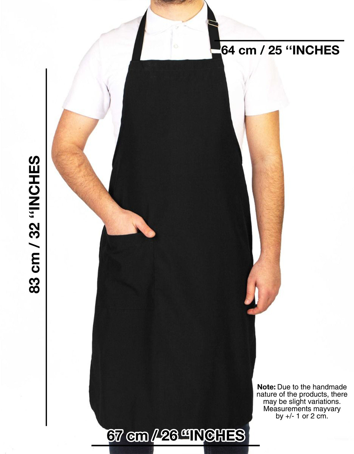 Kitchen Apron - Black Adjustable