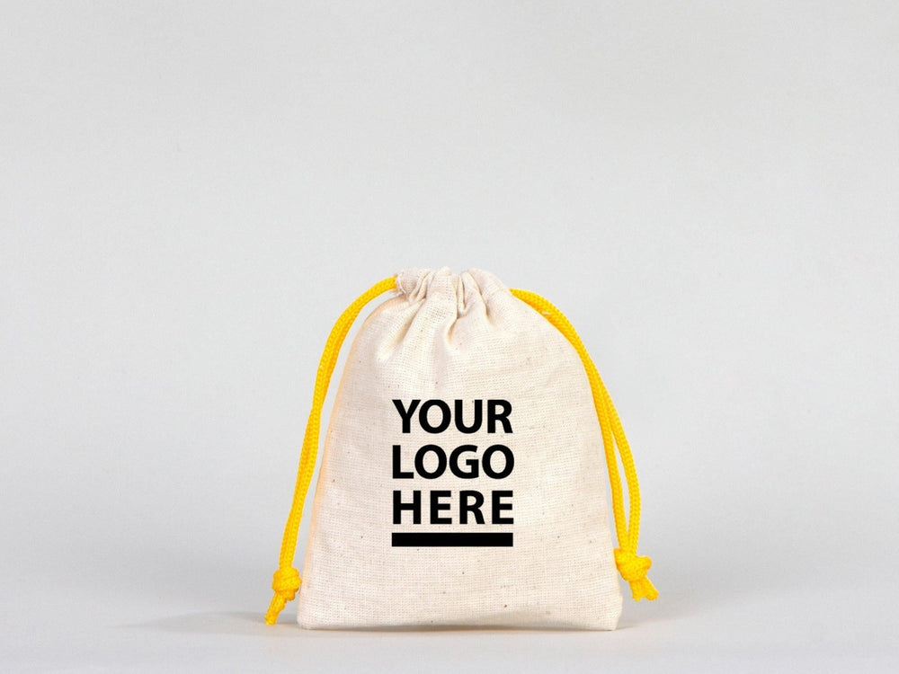 Custom Bag - Drawstring Muslin Bags, 4"W x 5"H (10 cm x 13 cm) Hangover Kit, Wedding Welcome Bags Custom Favor Bags - Pamusan.com