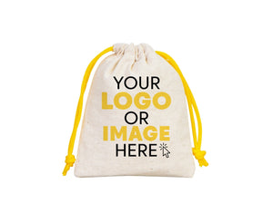 Custom Bag - Drawstring Muslin Bags, 4"W x 5"H (10 cm x 13 cm) Hangover Kit, Wedding Welcome Bags Custom Favor Bags - Pamusan.com