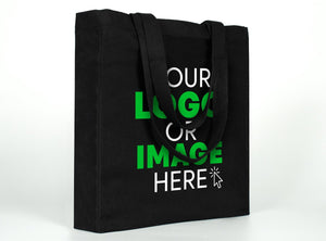 Custom Black Canvas Tote Bag – Personalized & Wholesale - Pamusan.com