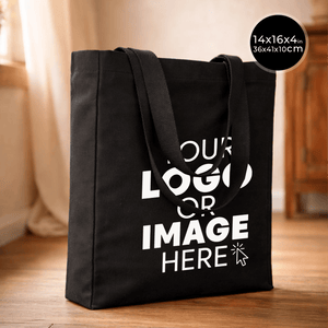 Custom Black Canvas Tote Bag – Personalized & Wholesale - Pamusan.com