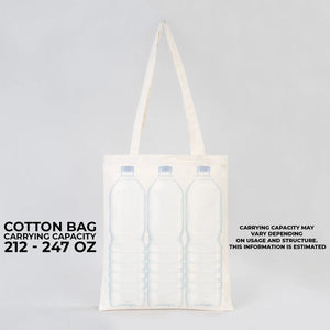 Custom Canvas Purse Natural - 14" x 16" (35x40 cm) - 10 oz - Pamusan.com