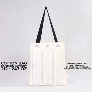 Custom Canvas Purse with Black Handles - 14" x 16" (35x40 cm) - 10 oz - Pamusan.com