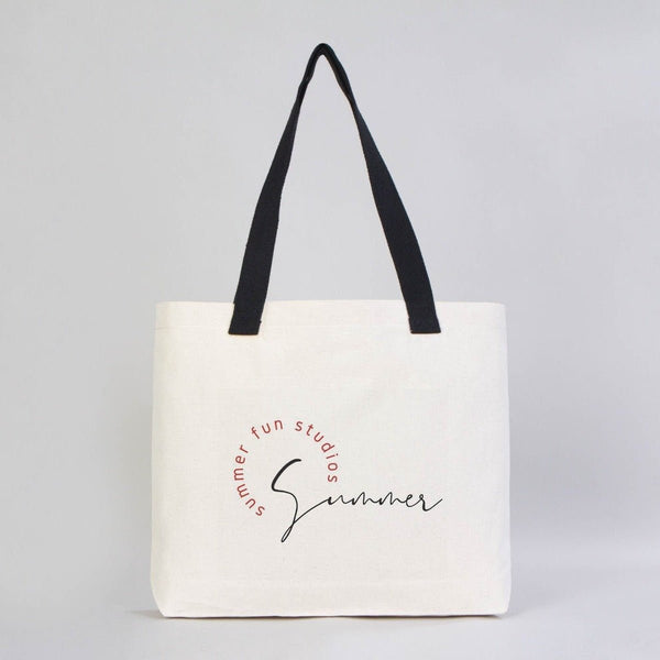 Custom Canvas Tote Bag with Logo – 18"W x 14"H x 3"L | Wholesale Promotional Bags - Pamusan.com