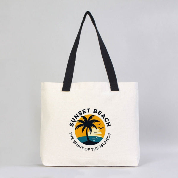 Custom Canvas Tote Bag with Logo – 18"W x 14"H x 3"L | Wholesale Promotional Bags - Pamusan.com