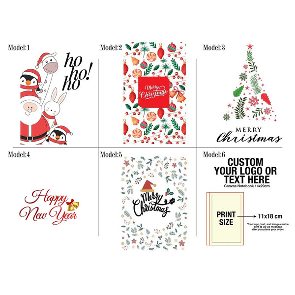 Custom Christmas Sketchbook 6" × 8" (15 × 20 cm) – Personalized Holiday Drawing Journal, Gift Notebook - Pamusan.com