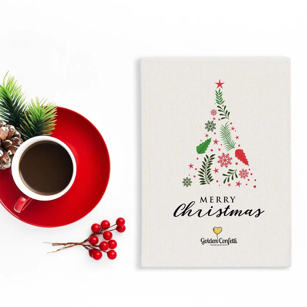 Custom Christmas Sketchbook 6" × 8" (15 × 20 cm) – Personalized Holiday Drawing Journal, Gift Notebook - Pamusan.com