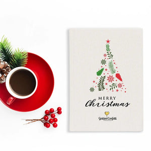 Custom Christmas Sketchbook 6" × 8" (15 × 20 cm) – Personalized Holiday Drawing Journal, Gift Notebook - Pamusan.com