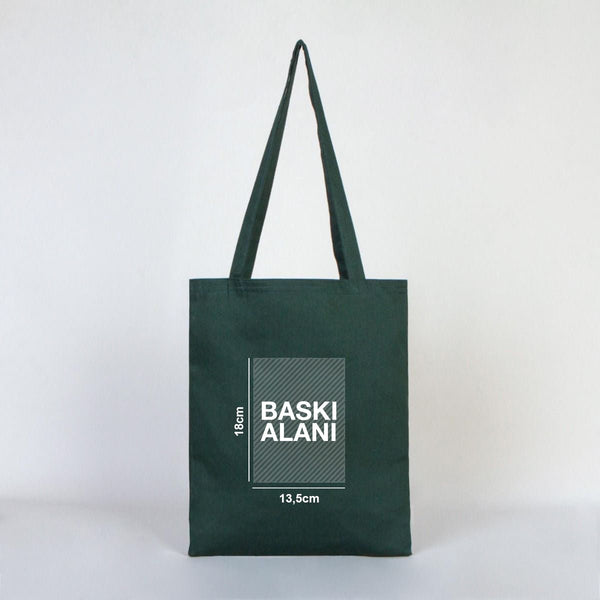 Custom Cotton Bag - 14" x 16" (35x40 cm) Green - 6 oz - Pamusan.com