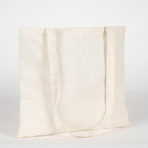 Custom Cotton Shoulder Tote Bag – 14" × 12" (35 × 30 cm) – Natural 4 oz - Pamusan.com
