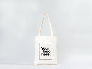 Custom Cotton Tote Bag 12"W x 14"H Personalized Shoulder Totes, Promotional Tote Bag - Pamusan.com