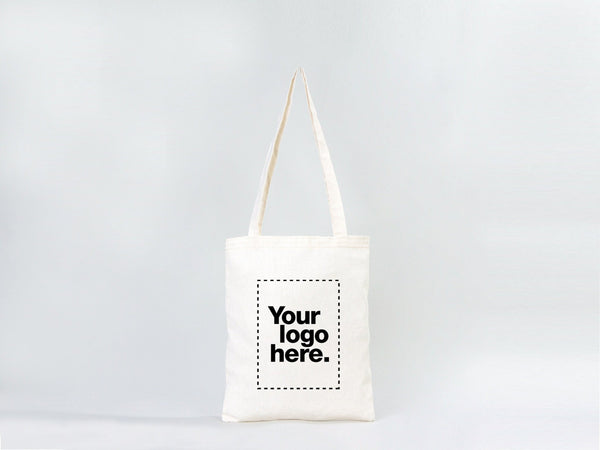Custom Cotton Tote Bag 12"W x 14"H Personalized Shoulder Totes, Promotional Tote Bag - Pamusan.com