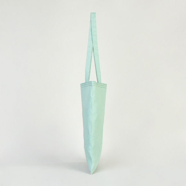 Custom Cotton Tote Bag – 14" x 16" (35 × 40 cm) Mint Green - 6 oz - Pamusan.com