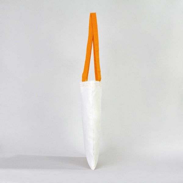 Custom Cotton Tote Bag – Mustard Handles – 14" × 16" (35 × 40 cm) – 4 oz - Pamusan.com